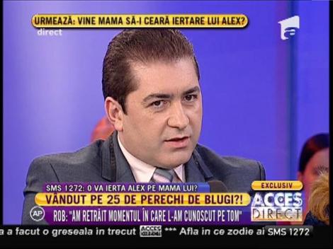 Alex: "Mă bucur să aflu că mai am un frate"