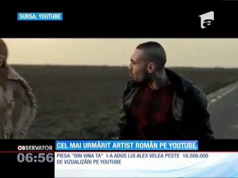 Alex Velea, cel mai urmărit artist român pe youtube