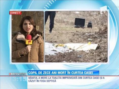 Copil de 10 ani mort în curtea casei