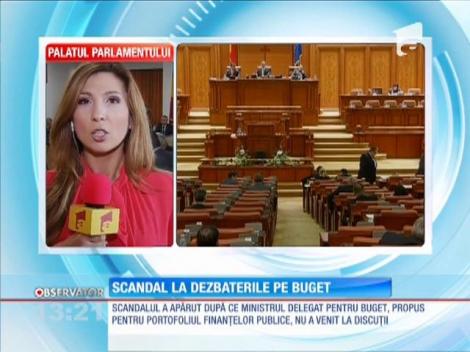 Scandal la dezbaterile pe buget