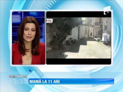 Copilă originară din România, mamă la doar 11 ani