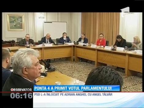 Cabinetul Ponta 4 a primit votul Parlamentului