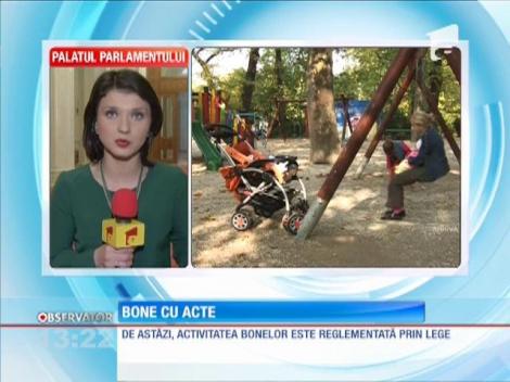 Activitatea bonelor este reglementată prin lege