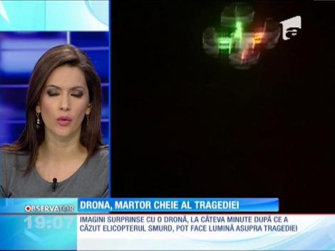 O dronă, martor al accidentului de pe Lacul Siutghiol