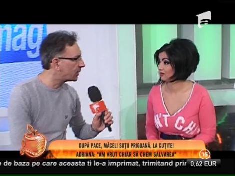 Soţii Prigoană, la cuţite! Adriana Bahmuţeanu: "Am vrut chiar să chem salvarea!"