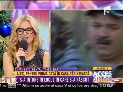 Alex, pentru prima dată în casă părintească!
