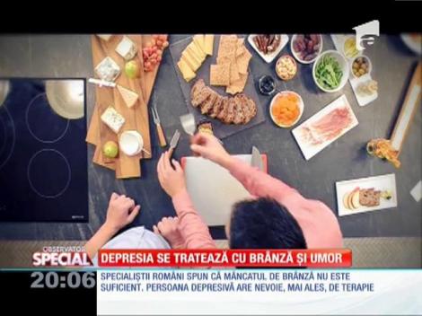 ADIO, psiholog! Depresia se tratează cu BRÂNZĂ şi UMOR