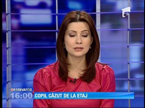 Un băieţel din Botoşani a ajuns în spital după ce a sărit de pe balcon, de la etajul unu