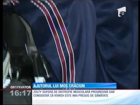 Un tânăr din Cluj Napoca s-a transformat în mesagerul lui Moş Crăciun