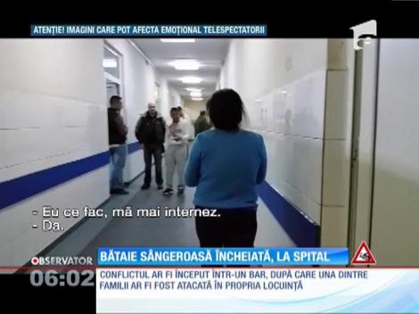 Bătaie sângeroasă continuată și la spital