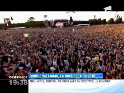Robbie Williams ar putea concerta în România, în 2015