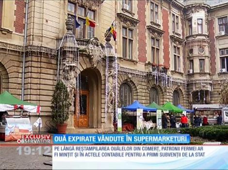 Ouă expirate vândute în marile centre comerciale