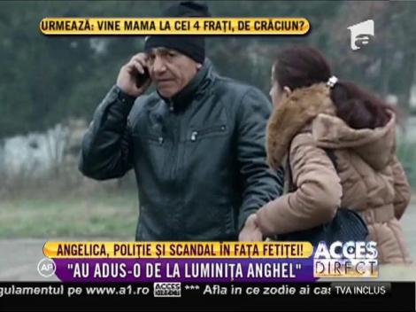 Angelica Constantin, poliţie şi scandal în faţă fetiţei!