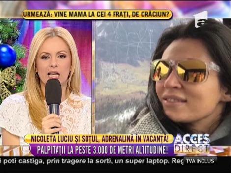 Nicoleta Luciu şi soţul, adrenalină în vacanţă!