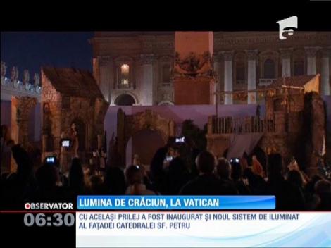 Luminile festive de Crăciun s-au aprins şi la Vatican