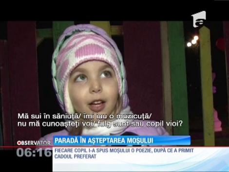 Paradă în așteptarea moșului, în Târgoviște