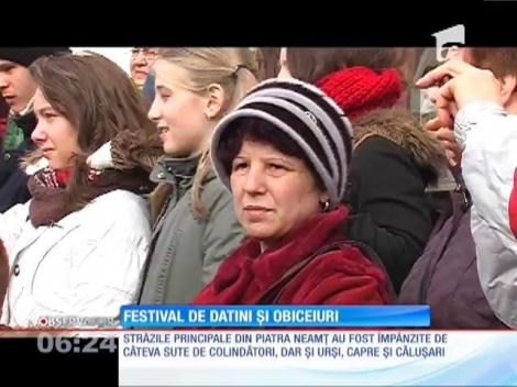 Paradă de sărbători, în Piatra Neamț