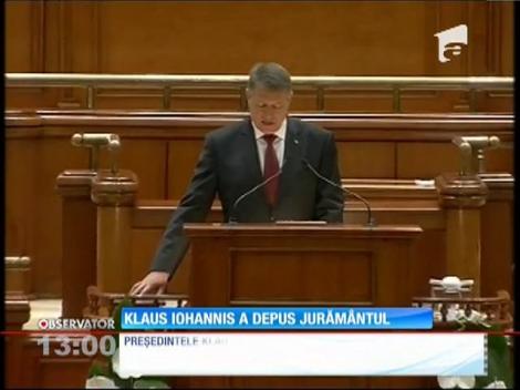 Klaus Iohannis a depus jurământul