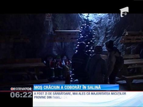Moș Crăciun a coborât în salină