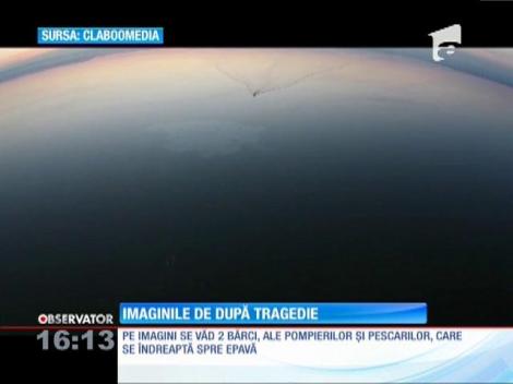 Update / Primele imagini filmate de dronă, imediat după tragedie din lacul Siutghiol