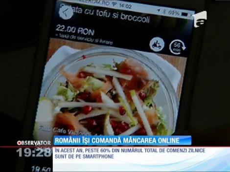 Românii își comandă mâncarea on-line