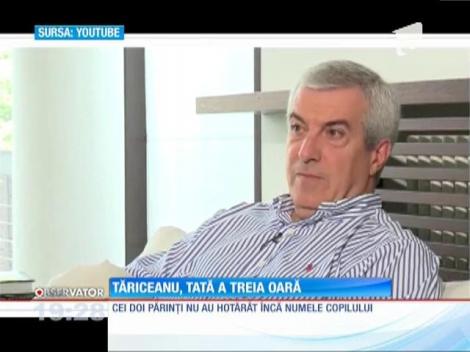 Călin Popescu Tăriceanu, tată pentru a 3-a oară