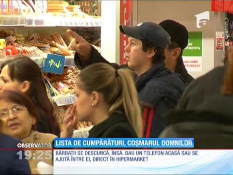 Lista de cumpărături, coșmarul domnilor