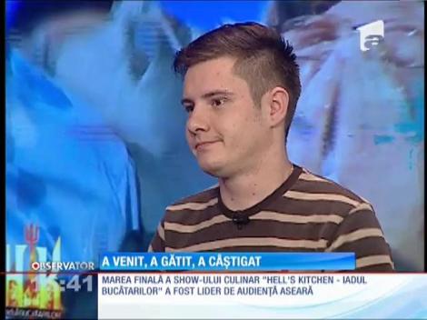Octavian Oprea, primul câștigător al show-lui culinar ”Hell's Kitchen - Iadul bucătarilor”