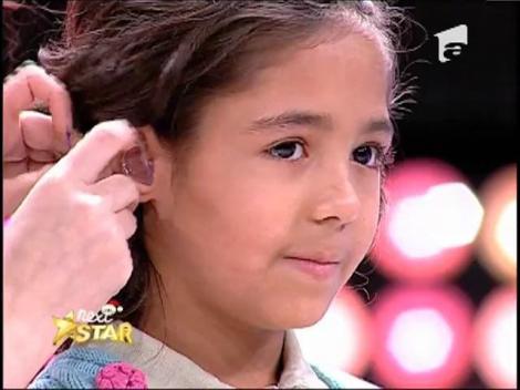 Moment emoţionant la Next Star! Bianca aude pentru prima dată