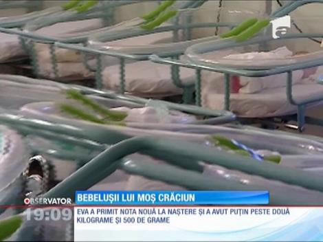 Moş Crăciun a ajuns şi la maternităţi