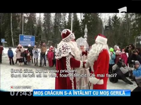 Moş Crăciun s-a întâlnit cu Moş Gerilă