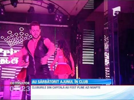 Cluburile din Capitală s-au umplut în Ajun de tineri dornici de distracţie!