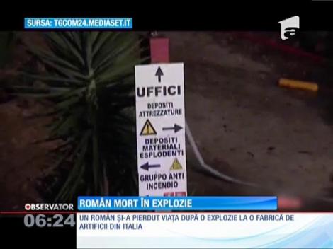 în Italia, un român şi-a pierdut viaţa într-o explozie la o fabrică de artificii