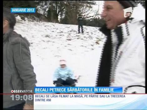 Becali petrece sărbătorile în familie