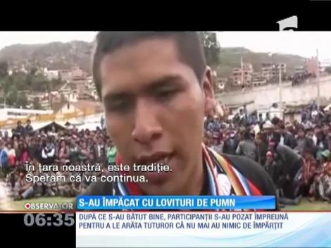 S-au împăcat cu lovituri de pumn