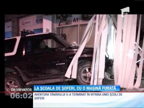 La școala de șoferi, cu o mașină furată