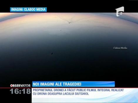 Noi imagini ale tragediei de pe lacul Siutghiol
