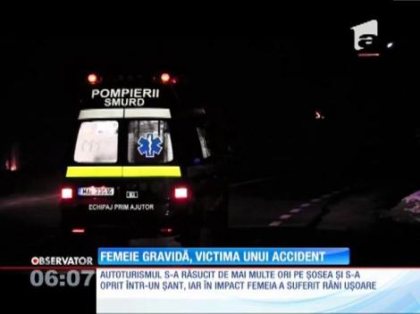 O femeie gravidă, victima unui accident rutier, în judeţul Sălaj