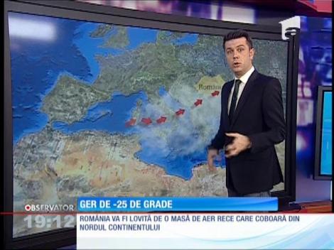 Vine gerul! Temperaturi de -25 de grade