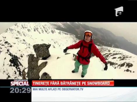 SPECIAL! Bătrânelul pasionat de snowboard
