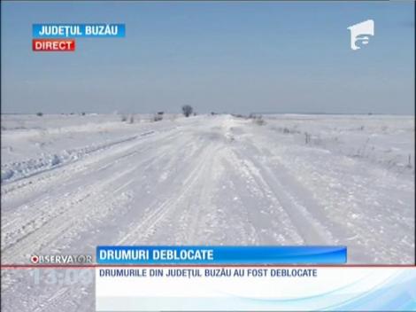 Drumurile judeţul Buzău, deblocate