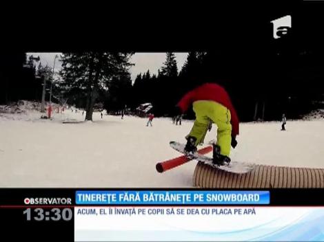 Pensionarul pasionat de snowboard