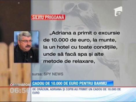 Cadou de 10.000 de euro pentru Adriana Bahmuțeanu