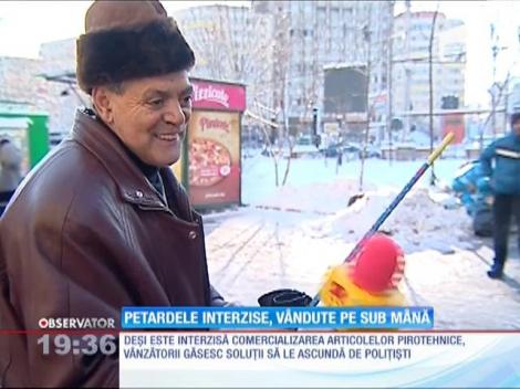 Petardele interzise, vândute pe sub mână