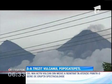 Cel mai activ vulcan din Mexic a erupt