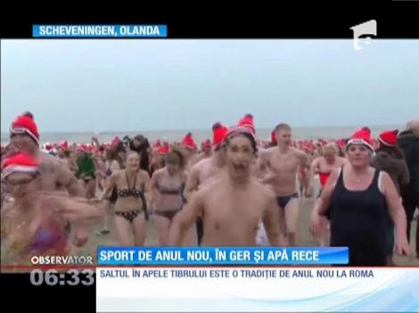 Mii de europeni au făcut sport în aer liber în prima zi a noului an