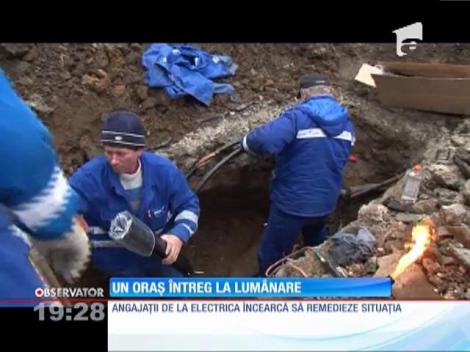 Peste trei mii de oameni din Carei stau fără lumină şi căldură de trei zile