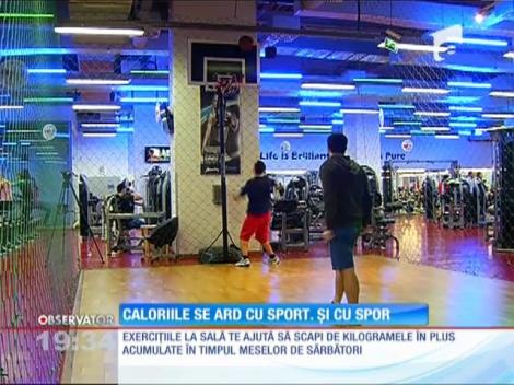 Kilogramele luate în plus de sărbători se dau jos la sala de fitness