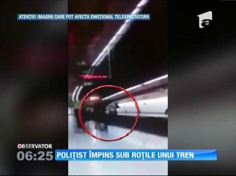 Un poliţist spaniol şi-a pierdut viaţa într-un mod cutremurător: împins de un delicvent sub roţile unui tren