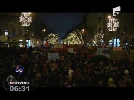 Primul miting anti-Orban din 2015